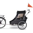 thumbnail image 1 of Wike Premium Double Children's Bike Trailer - includes Stroller & Jogging Kit, 1 of 1