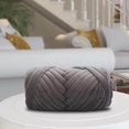 thumbnail image 3 of Langgg 1kg Velvet Chunky Yarn Arm Knitting Tube Giant Yarn Rug Making Hand Knit Pet Bed Crocheting Deep Gray, 3 of 9