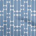 thumbnail image 1 of oneOone Cotton Poplin Light Blue Fabric Geometric Craft Projects Decor Fabric Printed By The Yard 42 Inch Wide, 1 of 4