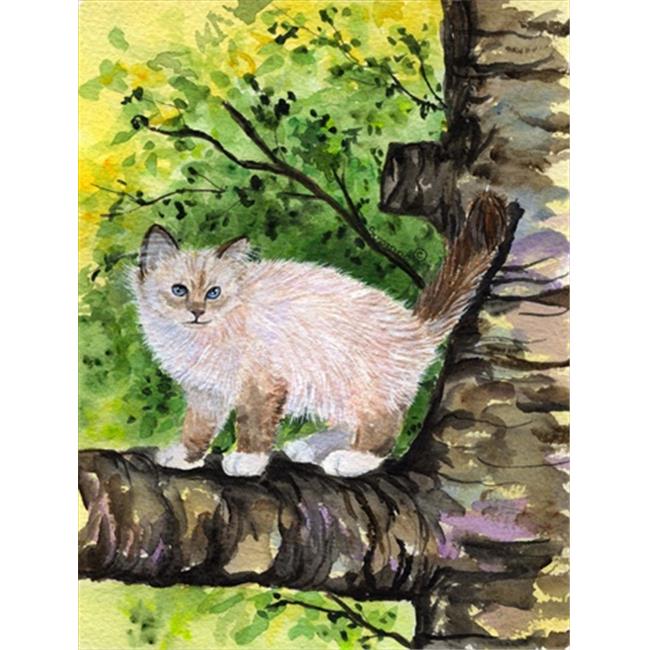 11 x 15 in. Cat - Birman Flag Garden Size