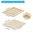 thumbnail image 2 of Unfinished Wood Canvas Panel 7x6" Deep 0.4" Wooden Paint Pouring Panel Boards Cradled, 4 Pack, 2 of 4