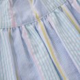 thumbnail image 3 of Minymo Short-Sleeve Seersucker Dress - Wan Blue (3 Years), 3 of 3