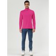 thumbnail image 3 of INSPIRE CHIC Men's Pullover Turtle Neck Long Sleeves Stretchy Slim Fit Tops, 3 of 7