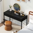 thumbnail image 4 of Costway 2-Drawer Computer Desk Study Table Writing Workstation Home Office Black, 4 of 10