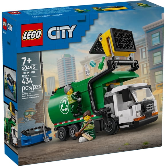 LEGO City Le camion de recyclage – Camion jouet pour enfants 60495