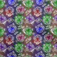 thumbnail image 1 of oneOone Viscose Chiffon Medium Blue Fabric Colourful Animal Face Craft Projects Decor Fabric Printed By The Yard 42 Inch Wide, 1 of 4