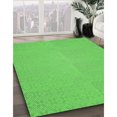 thumbnail image 3 of Ahgly Company Machine Washable Indoor Rectangle Transitional Neon Green Area Rugs, 7' x 10', 3 of 7