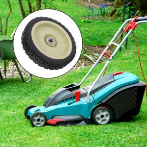 WHAMVOX Caster Wheels Lawn Mower Wheel Plastic Blue 1Pcs Smooth Maneuvering