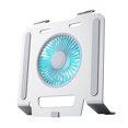 thumbnail image 3 of MERIGLARE Support d'Ordinateur Portable Polyvalent avec Ventilateur de Refroidissement Rehausseur d'Ordinateur Portable Réglable Robuste en Alliage d'Aluminium Support d'Ordinateur pour Lecture de Documents, 3 of 9