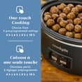 thumbnail image 3 of Mijoteuse à cuisiner et à emporter Crock-Pot, 5,68 L, commande à une touche, noir mat, 3 of 9
