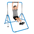 thumbnail image 1 of ToyKraft Adjustable Gymnastics Bar Kids – Foldable Horizontal Kip Bar for Home Gymnastics Training, Expandable & Height Adjustable Gymnastic Bar for Children, Blue, 1 of 8