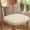 Beige, variant on Dvkptbk Thick Velvet Stretch Dining Chair Seat Covers Elastic Curved Horns Kitchen Chair Cushion Slipcover Cover