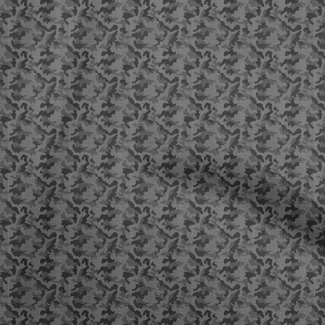 oneOone Viscose Chiffon Black Fabric Camouflage Sewing Craft Projects Fabric Prints By Yard 42 Inch Wide