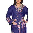 thumbnail image 4 of Moomaya Printed WoMen's Robe Dressing Gown With Pockets Bath Robe Girls, 4 of 6