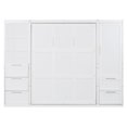 thumbnail image 4 of Queen Size Murphy Bed Wall Bed with Integrated Storage MDF+LVL, White color, 4 of 11