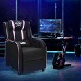 thumbnail image 3 of Gymax Massage Gaming Recliner Chair Racing Single Lounge Sofa Home Theater Seat Pink, 3 of 10
