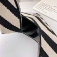 thumbnail image 2 of Striped Lady Top-handle Bags Fashion Knit Wrist Tote Portable for Work (Style 7), 2 of 7