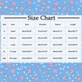 thumbnail image 3 of Ovbmpzd V-Neck Women Tops 3/4 Sleeve Blue Spring Floral Ruffle Blouses Womens Tank Tops L, 3 of 6