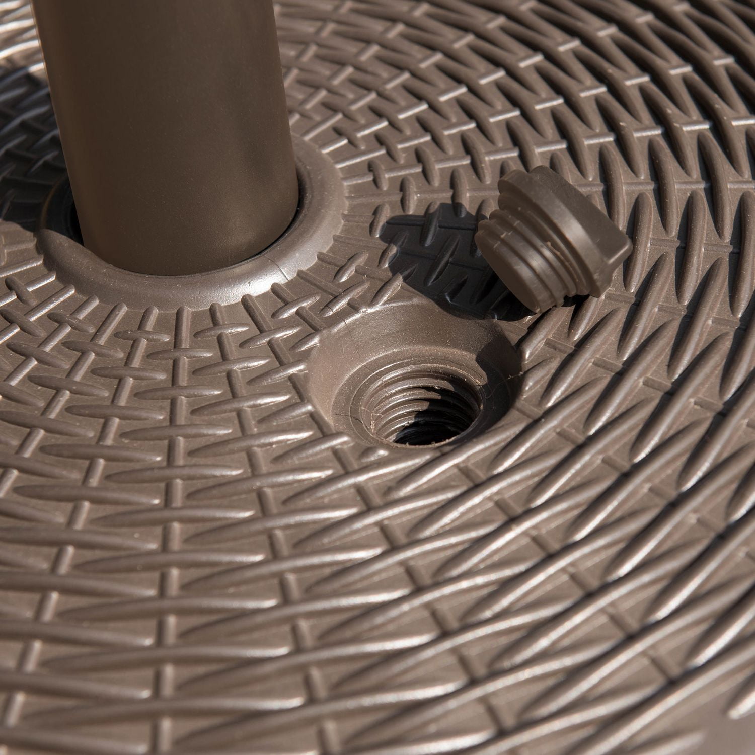 Base à remplir pour parasol de 7.5 pieds pour poteau de 1.5 à 1.9 pouces de diamètre avec tige de support en acier