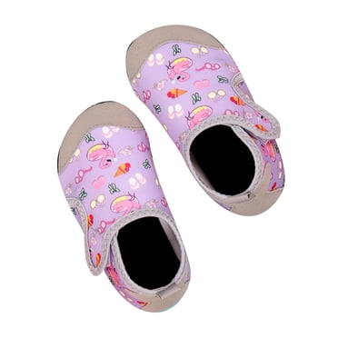 MIASHUI Kids Water Shoes Boys Girls Barefoot Beach Swim Shoes Toddler Breathable Socks,Purple,5.5-6.5 Years