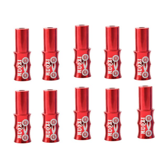 Thinsony 10 Pcs Bicycle Cable End Caps Professional Wear-resistant Universal Shifting Shifting Red 1Set