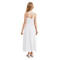 thumbnail image 2 of renvena Robe de Demoiselle d'Honneur Sans Manches en Chiffon pour Filles, Ivoire 14, 2 of 7