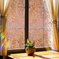 thumbnail image 2 of Window Film Decorative Privacy Stained Glass Clings Removable Flower Design for Home Living Room Door Decoration Stickers, 2 of 4