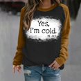 thumbnail image 1 of 50 % de Rabais Liquidation Chandail en Molleton Surdimensionné pour Femmes 2023 T-shirt Imprimé Manches Longues Blouse Col Rond Hauts Décontractés Chandail en Molleton, 1 of 5