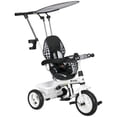thumbnail image 1 of Qaba 6 in 1 Kids Tricycle with Removable Handlebar and Canopy, White, 1 of 10