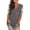 Grey, variant on Dagugfen Oversize Shirts for Women Lace Half Sleeve V Neck Comfy Casual Work Casual Camping Shirts with Pocket