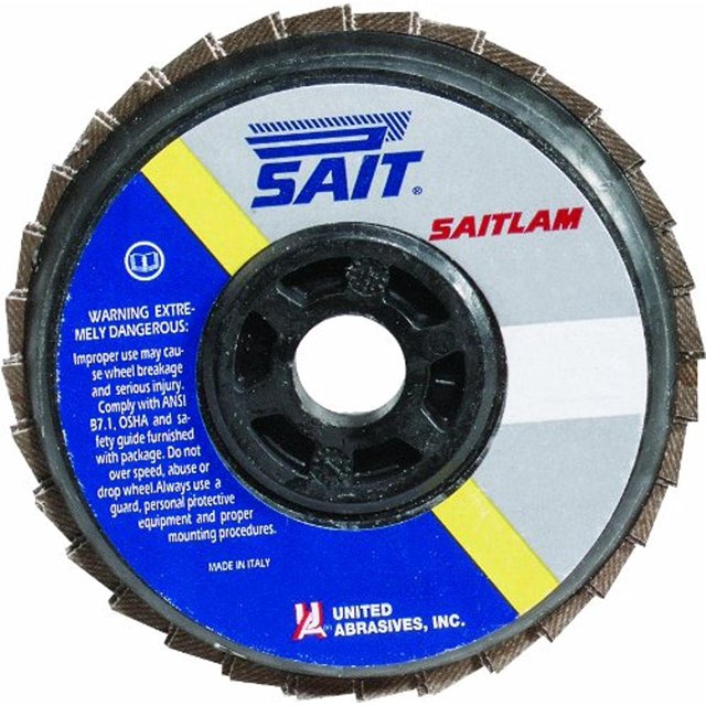 United Abrasives-SAIT 73180 Disque à Rabat SAITlam 4 par 5/8 Z80X, Lot de 10