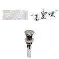 thumbnail image 1 of American Imaginations 48-in. W 3H8-in. Ceramic Top Set In White Color - Overflow Drain Incl. AI-31683, 1 of 9