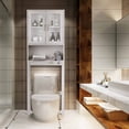 thumbnail image 3 of Costway Wooden Over The Toilet Storage Cabinet Spacesaver Organizer Bathroom Tower Rack, 3 of 10