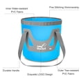 thumbnail image 4 of Seau Pliable 20 L Seau Pliant Contenant de Rangement pour Camping Randonnée Voyage Pêche Lavage, 4 of 7