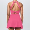 thumbnail image 4 of RXMEKW Robe Simulée Sans Manches Deux Pièces pour Femmes, Robe de Tennis et de Yoga Anti-Scandale à Col Rond, Robe Athlétique Décontractée Unie pour la Course et le Gym, 4 of 6