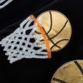 thumbnail image 4 of Kcodviy Panier de Basketball pour Femmes à Paillettes 2X Chandail à Capuchon pour Femmes Chandail à Col Rond Surdimensionné Long Chandail Blanchi pour Femmes Manches Chandail à Enfiler Hauts, 4 of 4