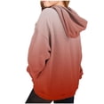 thumbnail image 3 of RXIRUCGD Chandail à Capuchon pour Petites et Grandes Filles, Chandail Dégradé, Mode, Col Rond, Manches Longues, Hauts, Manteau de Printemps, d'Automne et d'Hiver, Chandail Rouge pour Filles, Taille 4-5 Ans, 3 of 4
