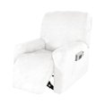 thumbnail image 1 of Labymos Housse de Fauteuil Inclinable Extensible Imperméable en 4 Pcs, Housse de Chaise en Suède, Maison Chambre Salon, 1 of 8
