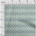 thumbnail image 2 of oneOone Rayon Sea Green Fabric Geometric Sewing Material Print Fabric By The Yard 56 Inch Wide, 2 of 4