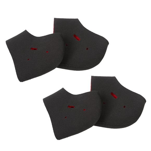 Miangastore 2 Pairs of Heel Socks with Holes Heel Anti-Cracking Socks Heel Protector Heat Socks for Shoe Ankle Heel Black