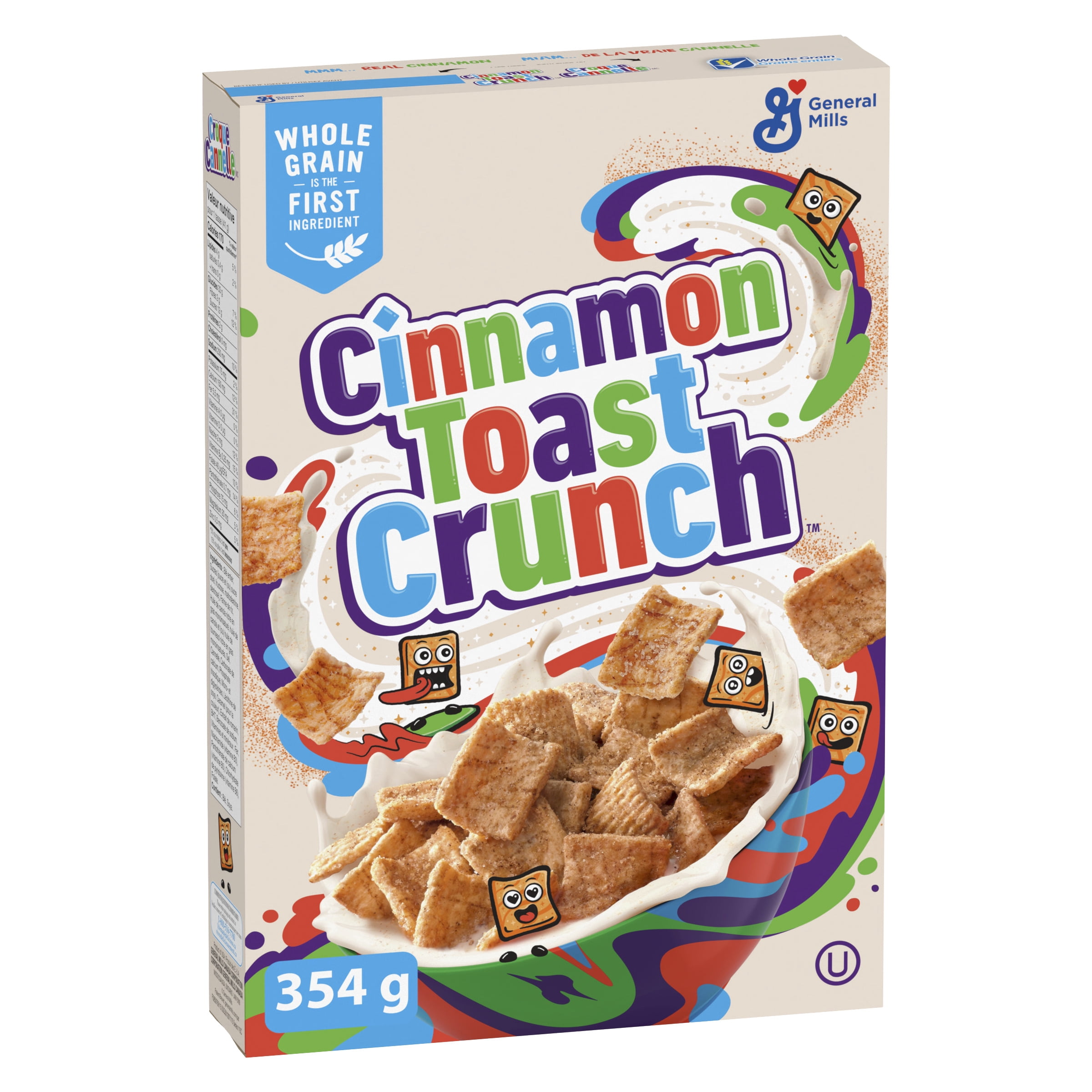 Cinnamon Toast Crunch Breakfast Cereal, Whole Grains and Real Cinnamon, 354 g
