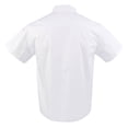 thumbnail image 3 of Men Women Short Sleeve , Restaurant Chef Jacket Kitchen Coat XL White, 3 of 9
