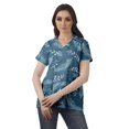 thumbnail image 2 of Moomaya Chemise Tunique Style Enveloppant pour Femmes en Coton Décontracté Col Classique Boutonné, 2 of 6
