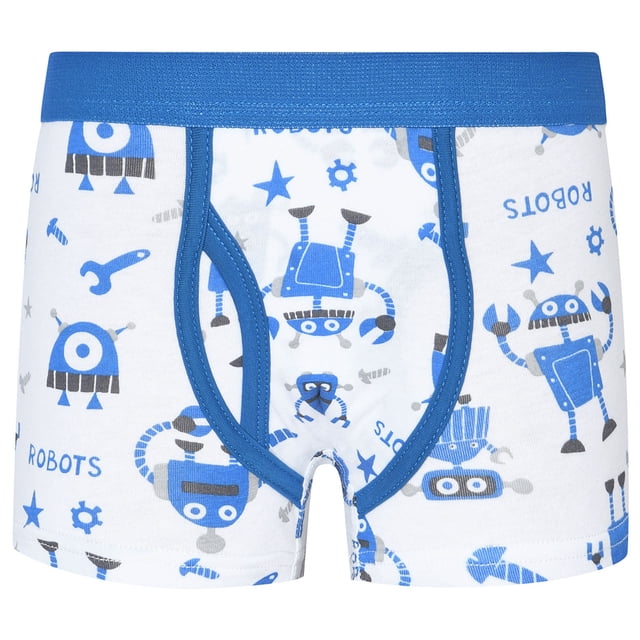 MIASHUI Boxeurs Garçon en Coton Motif Caleçon Boxeur sous-Vêtements, Blanc, 8-9 Ans