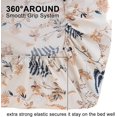 thumbnail image 4 of Ensemble de Draps Imprimés Floraux Très Grand Microfibre Douce Draps Botaniques Poches Extra Profondes Pièces, 4 of 7
