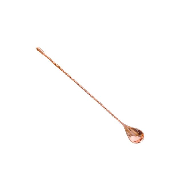 Long Handle Spoon Stainless Steel Mixing Ice Milkshake Spoon Steel Spoon Rose Gold