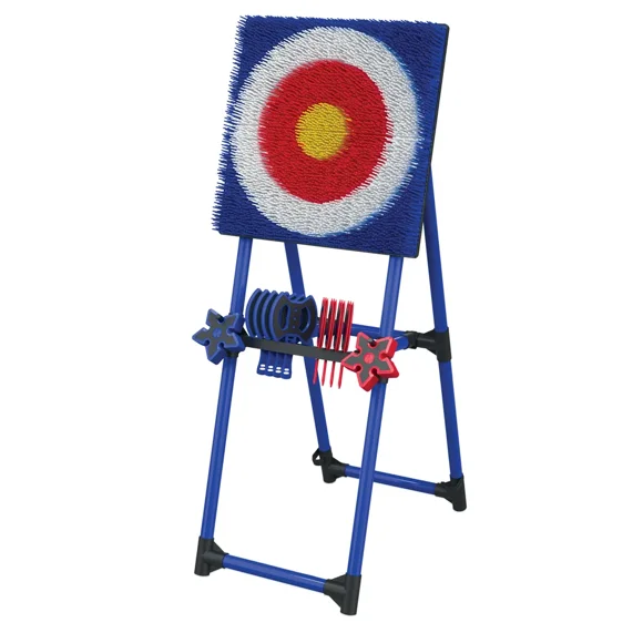 Lance Haches Deluxe en Acier Jeu Intérieur/Extérieur 8 Haches 2 Couleurs d'Équipe