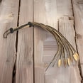 thumbnail image 3 of Handwoven Leather O' Nine Tails Whip for Horse Training | 60cm Length with Leaf Tail | Durable Hangable Whip | Accessory, 3 of 3