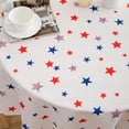 thumbnail image 2 of Nappe Patriotique du 4 Juillet Rouge Bleu Étoiles Blanc 60 Pouces Nappe Ronde - Nappe Patriotique en Polyester Réutilisable Résistante à l'Eau Fête de l'Indépendance pour Fête Pique-Nique Souper, 2 of 6