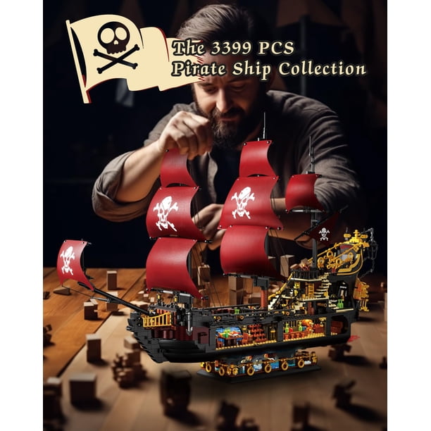 Adult Pirate Ship Building Kit, Queen Anne's Revenge Pirate Ship